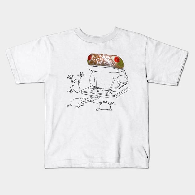 Cannolo - Frog-God Kids T-Shirt by MassimoFenati